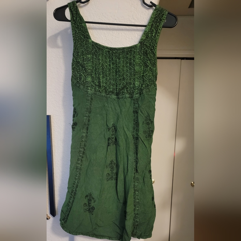 Green blouse